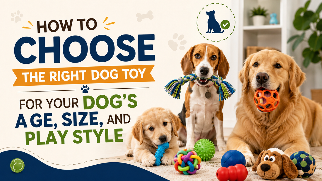 How to Choose the Right Dog Toy for Your Dog's Age, Size, and Play Style